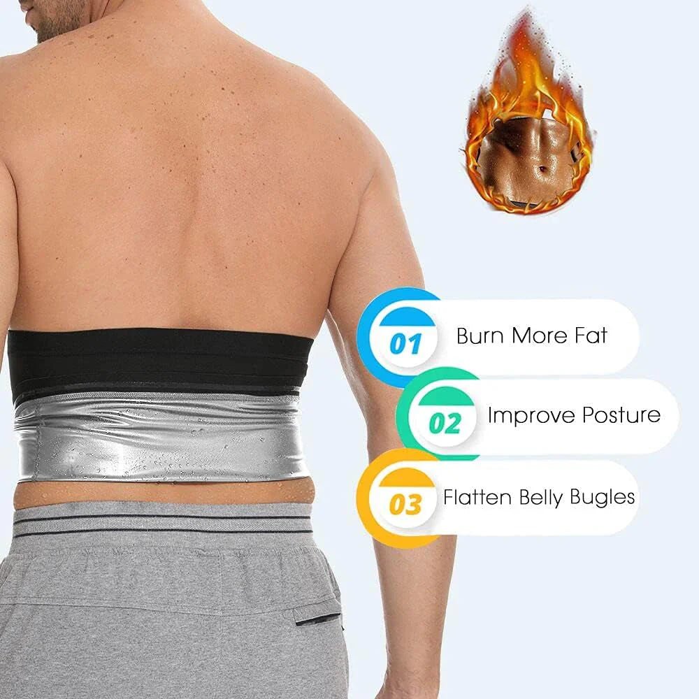 Sauna Waist Trimmer Belt for Men - AthryxGear - Fitness Accessories